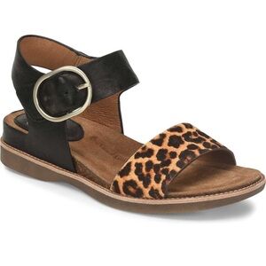 Sofft Bali Leather Calf Hair Sandals Size 8